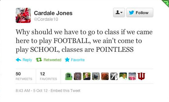 Cardale Jones tweet screenshot