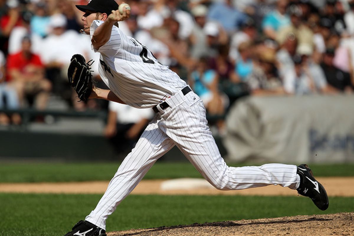 CHICAGO - AUGUST 29: Chris Sale #49 of the Chicago White Sox pitches against the New York Yankees at U.S. Cellular Field on August 29 2010 in Chicago Illinois. The Yankees defeated the White Sox 2-1. (Photo by Jonathan Daniel/Getty Images)