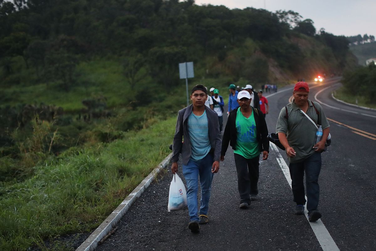 Thousands Of Hondurans In Migrant Caravan Continue March Through Mexico