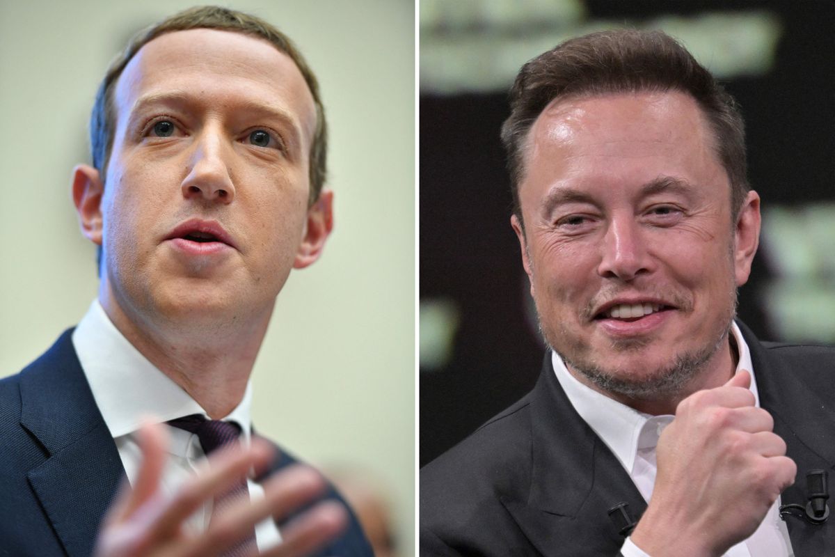 Meta founder Mark Zuckerberg and Twitter CEO Elon Musk.