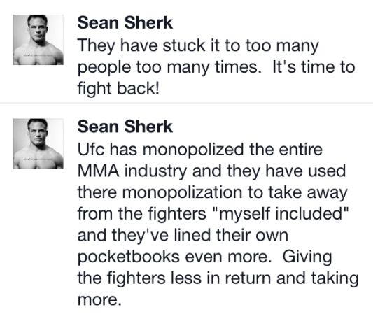 Sean Sherk, UFC Lawsuit