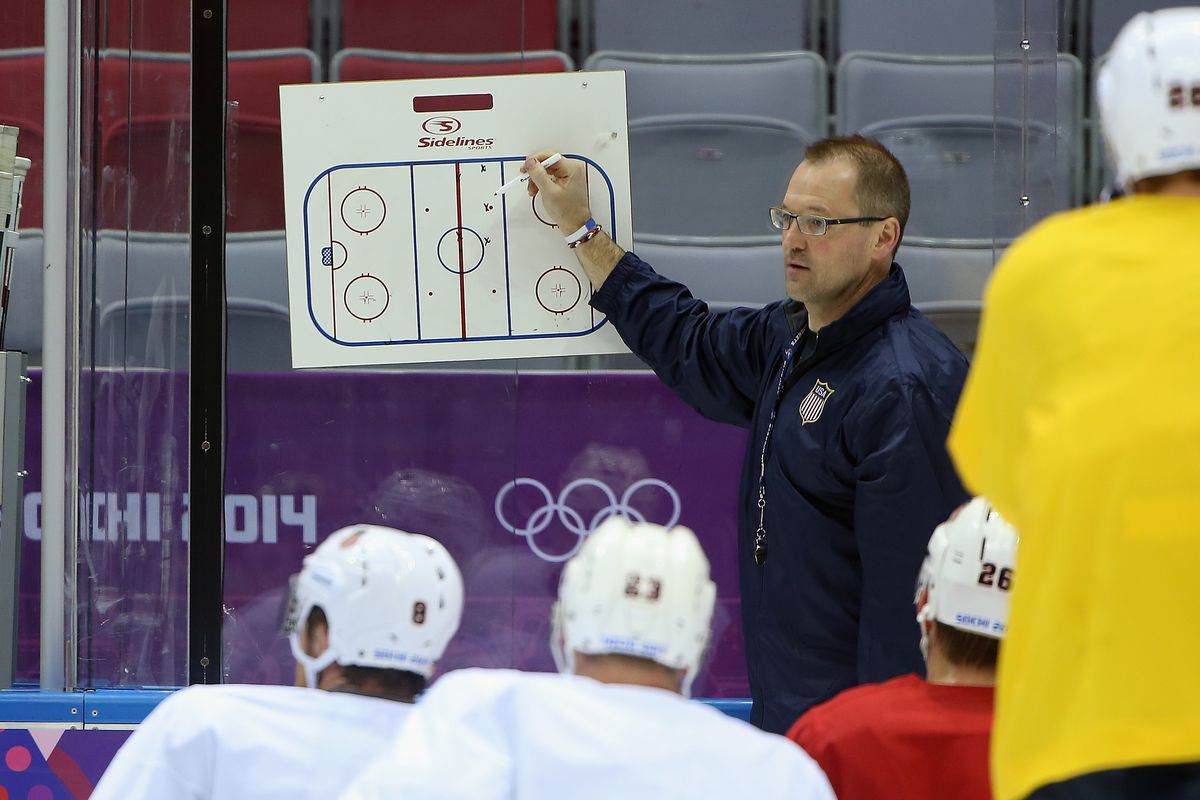 Dan Bylsma putting together his top secret plan on conquering Russia 