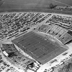 <strong>1950- Aerial views of Dedication football game at Doak Campbell Stadium</strong>