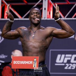 OSP poses at UFC 229 ceremonial weigh-ins.