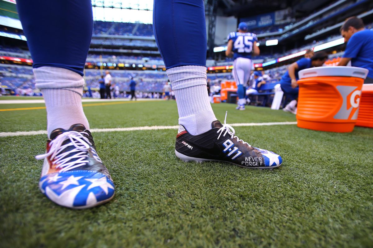 Colts punter Pat McAfee wore cleats to remember 9/11.