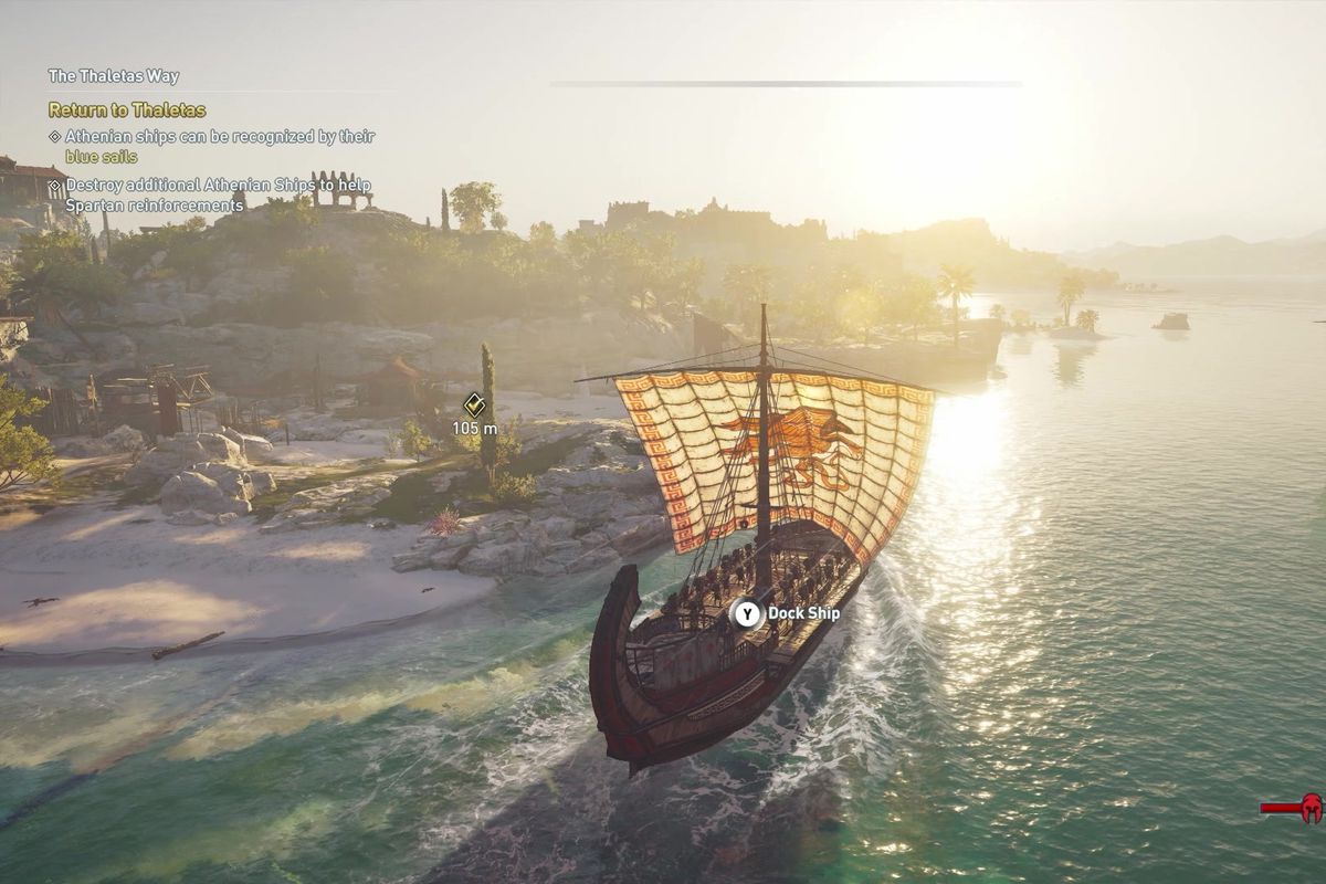 Assassin’s Creed Odyssey gameplay - on a ship