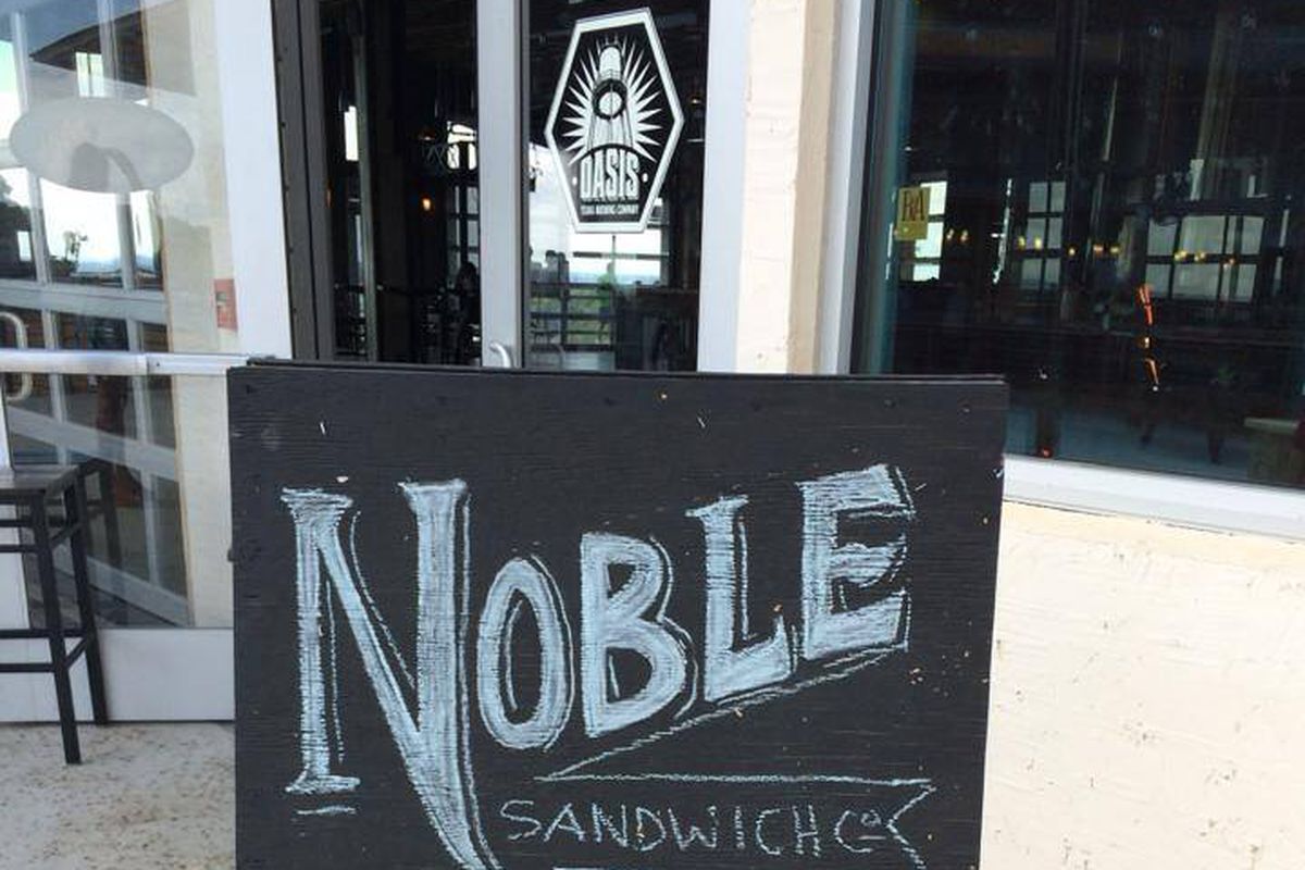 Noble Sandwiches at Oasis Texas Brewing Company