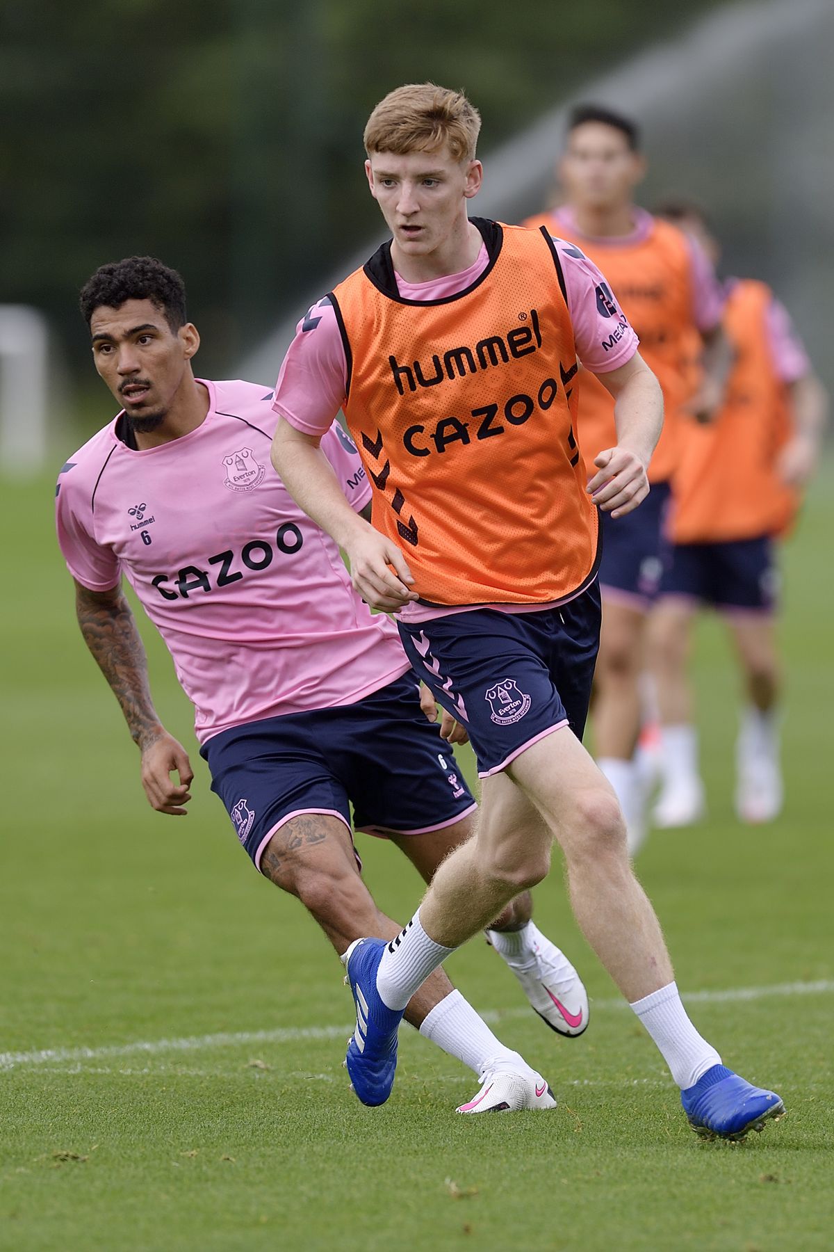 James Rodriguez and Allan take Part in Their First Training Session at Everton