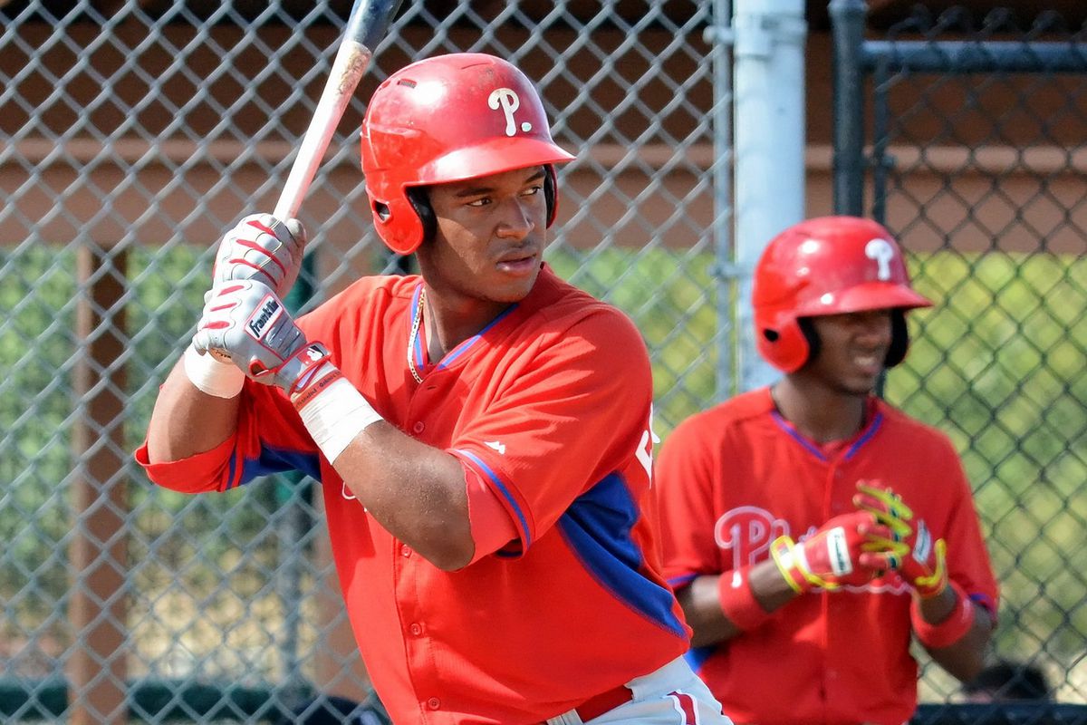 Crosscutters first baseman Luis Encarnacion in the GCL