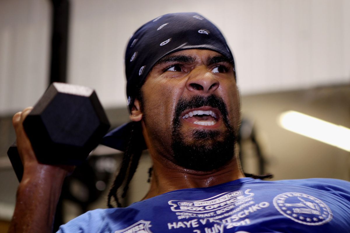 David Haye reportedly looks great in training, but will it translate to his fight with Wladimir Klitschko? (Photo by Scott Heavey/Getty Images)