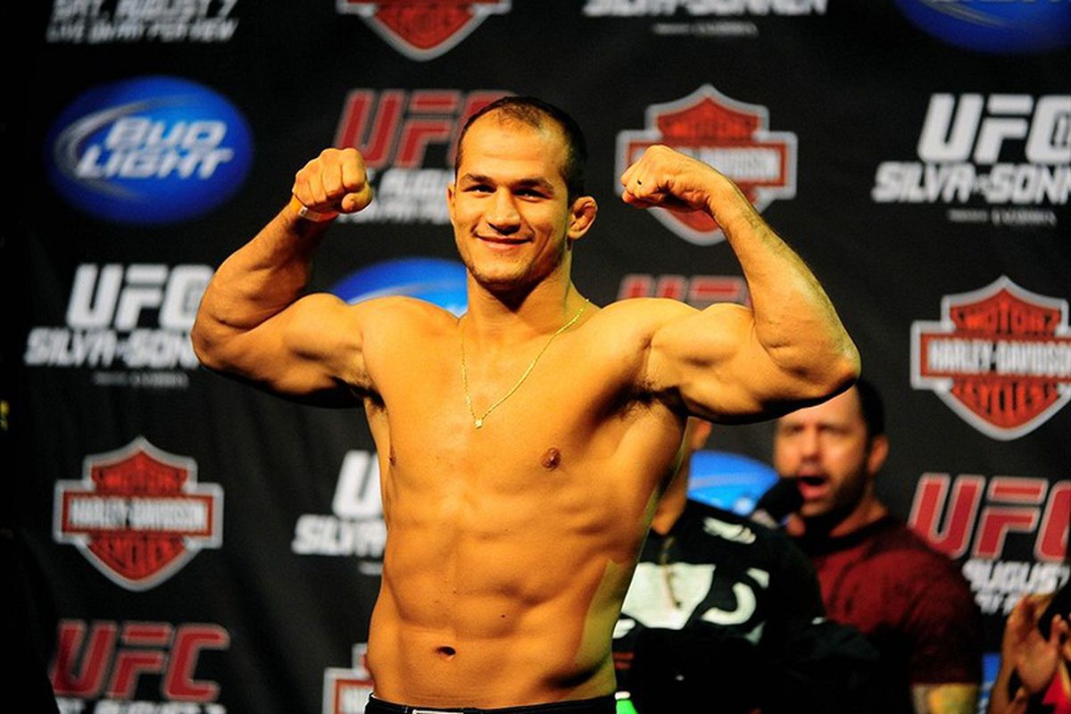 Aug. 6, 2010; Oakland, CA, USA; UFC heavyweight bout fighter Junior dos Santos during weigh ins for UFC 117 at the Oracle Arena. Mandatory Credit: Mark J. Rebilas-US PRESSWIRE