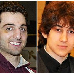 This combination of undated file photos shows Tamerlan Tsarnaev, 26, left, and Dzhokhar Tsarnaev, 19. The FBI says the two brothers are the suspects in the Boston Marathon bombing, and are also responsible for killing an MIT police officer, critically injuring a transit officer in a firefight and throwing explosive devices at police during a getaway attempt in a long night of violence that left Tamerlan dead and Dzhokhar captured, late Friday, April 19, 2013. 