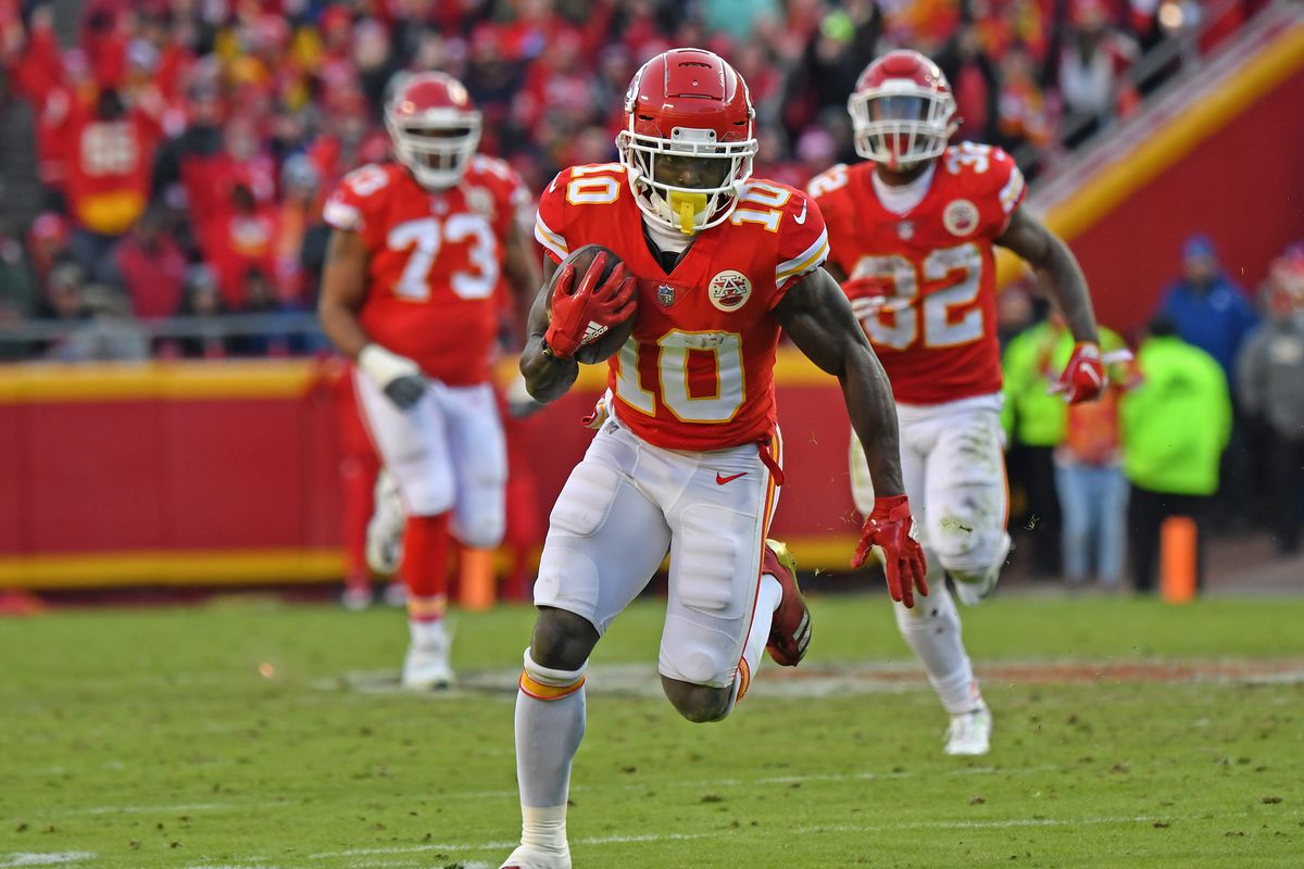 Tyreek Hill could set all-time Chiefs wide receiver records