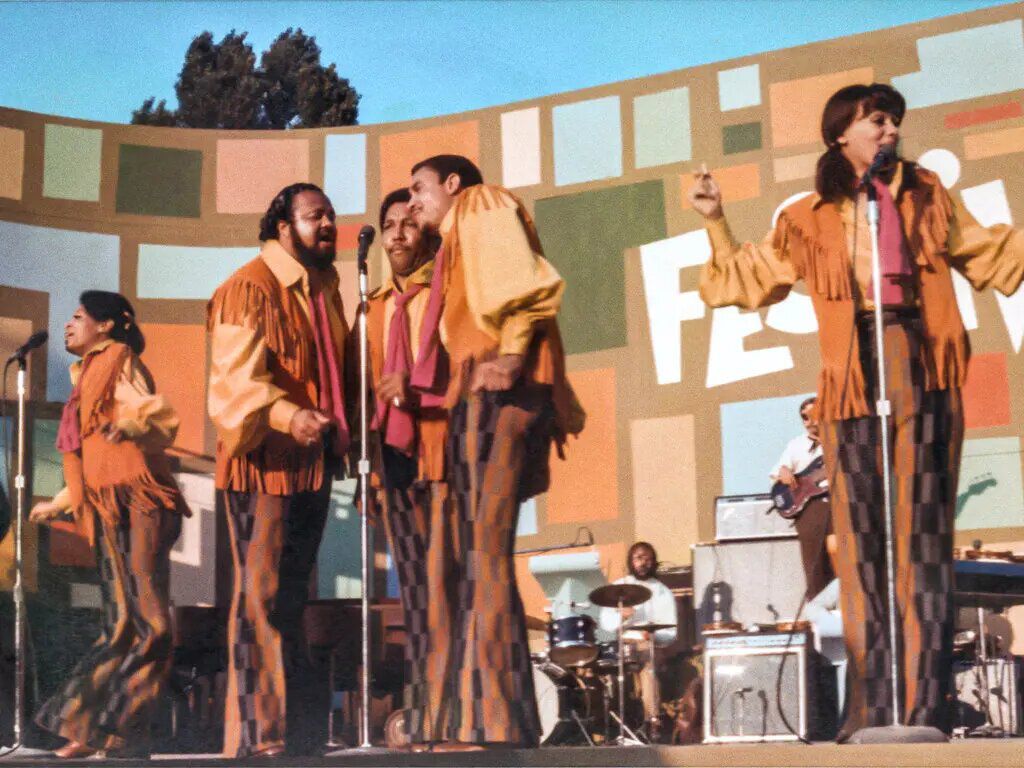 The Fifth Dimension performing at the Harlem Cultural Festival in 1969, in the documentary “Summer of Soul.”