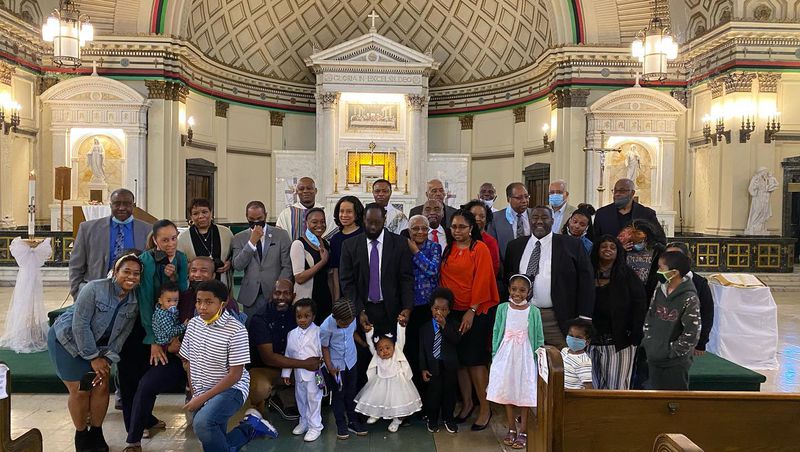 The Williams family have been members of the closing Corpus Christi parish, 4920 S. King Drive, for 70 years, most recently gathering for the May 30 baptism of two fifth generation offspring. They will be in the pews when the church hosts its June 13 parish reunion mass.