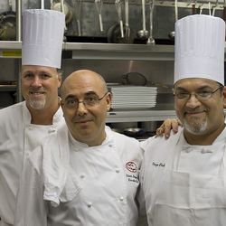 Chef Olivier Reginensi of Le Cirque (Center) pictured with staff.