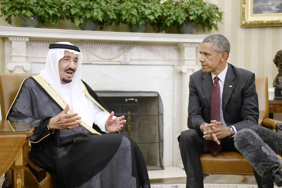 President Obama hosts Saudi King Salman bin Abdul-Aziz Al Saud at the White House.