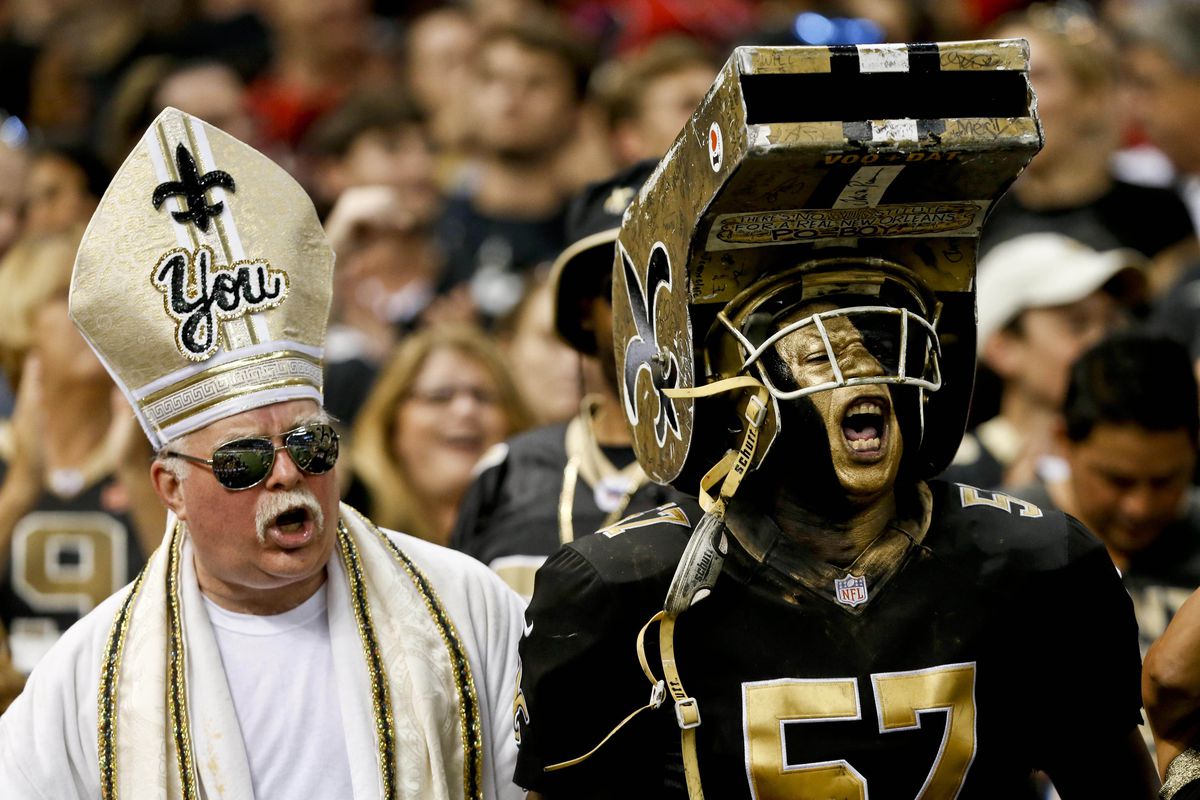 They don't just love their sports in New Orleans; they dress up for it. 
