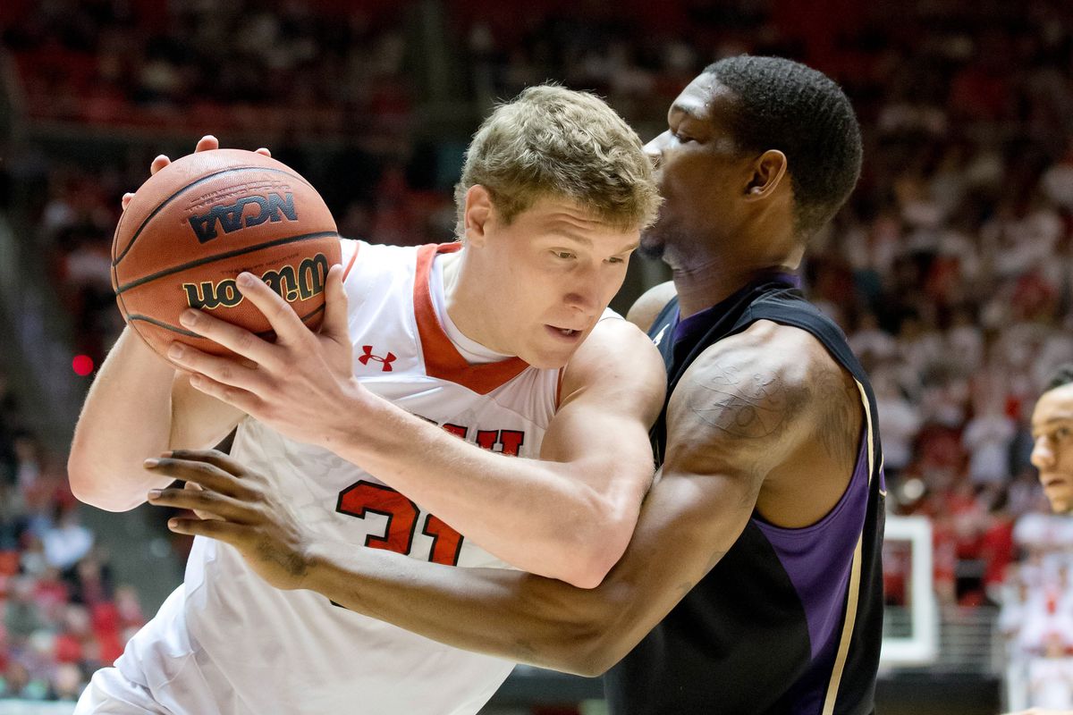 Center Dallin Bachynski and the rest of the Runnin' Utes won't be able to bull through the non-conference competition this season with teams like Wichita State, BYU, Kansas, and newly revealed UNLV on the schedule.