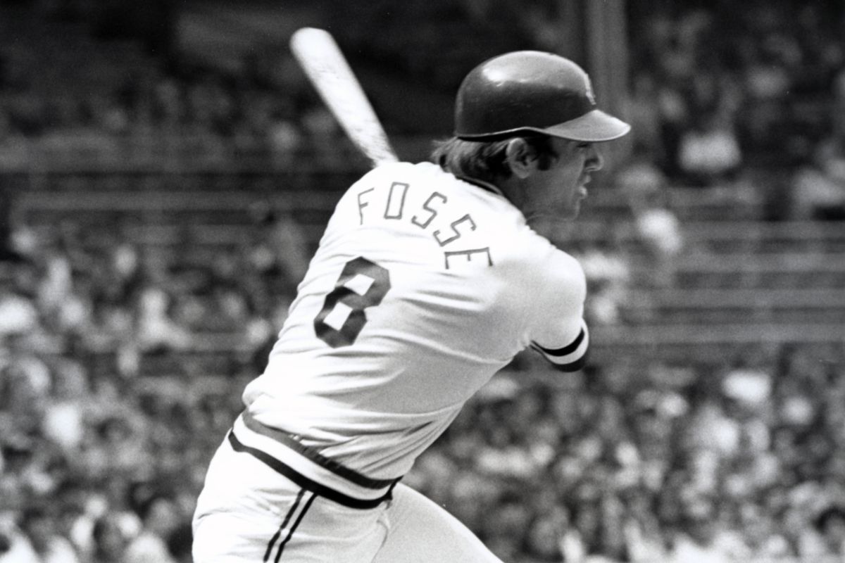 They just loaded a bunch of old pictures into our photo banks, so here's Cleveland Indians catcher Ray Fosse from 1976.