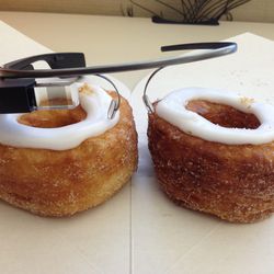 Cronuts from Dominique Ansel Bakery. By <a href="http://www.flickr.com/photos/wesbran/9443418631/in/pool-eater/">wesleyrosenblum</a>.