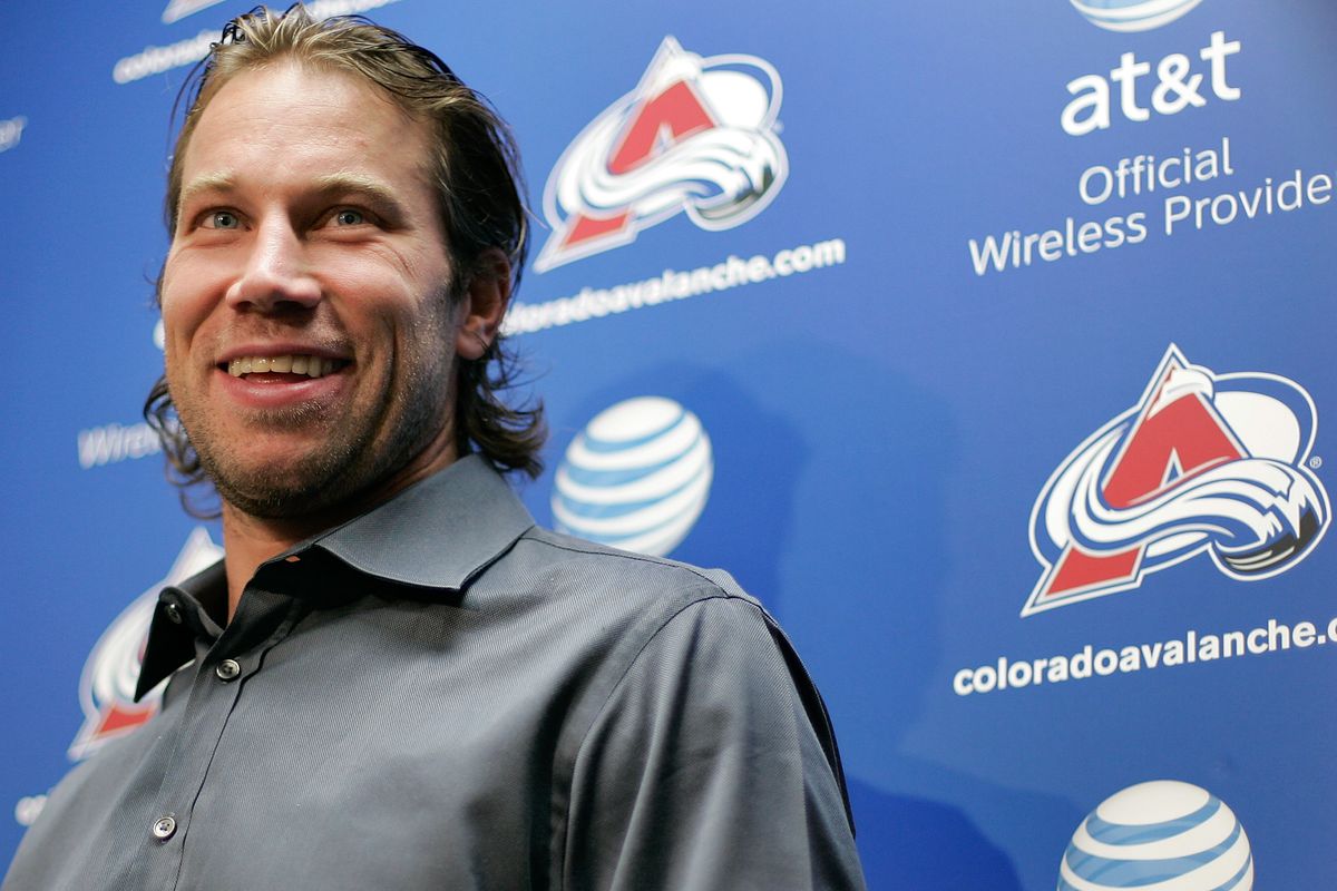 Peter Forsberg Practices with Colorado Avalanche