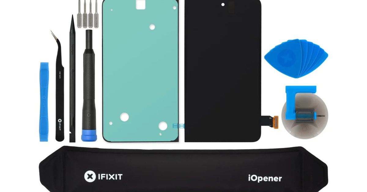 Pixel Fold replacement parts and iFixit repair guides now available