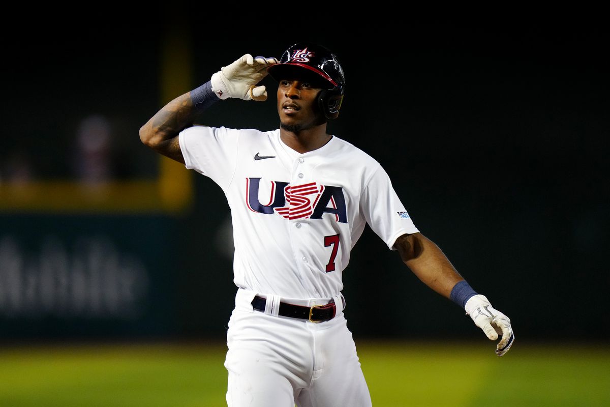 Tim Anderson in the 2023 World Baseball Classic Pool C: Game 6 Team Canada v. Team USA