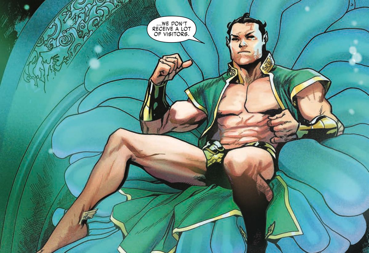 Namor the Sub-Mariner in X-Men: Red #1, Marvel Comics, 2018.