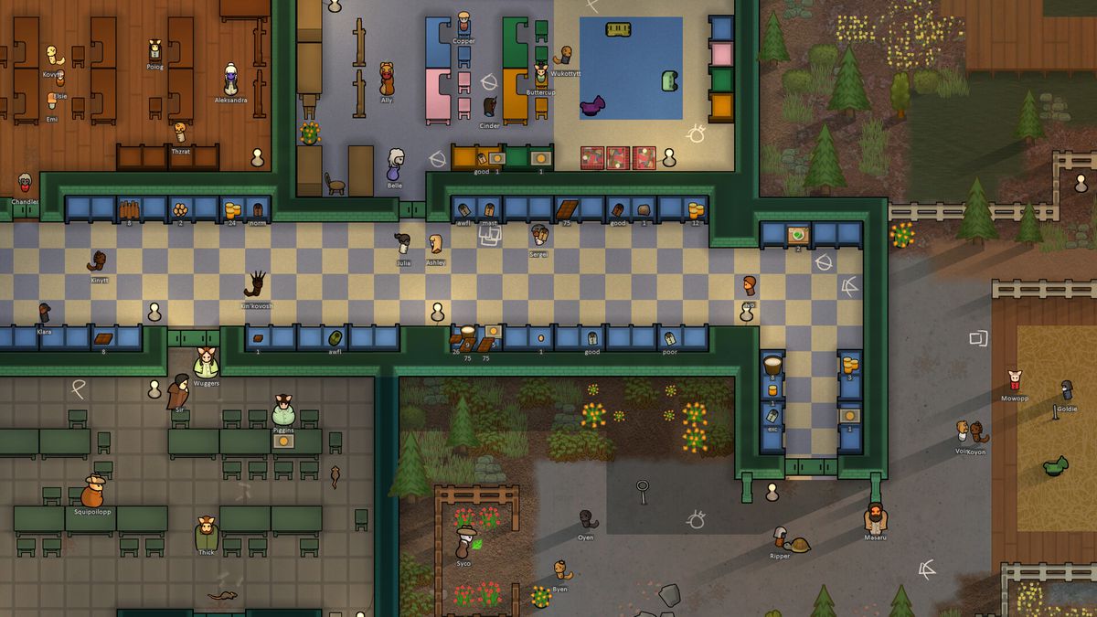 RimWorld - Players can create elaborate nurseries for their young colonists, as seen in this screenshot.