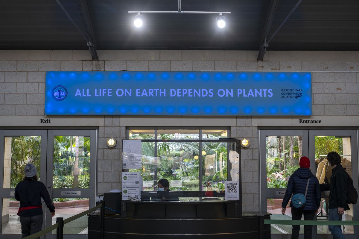 Just like a large banner at the Conservatory’s entrance depicting the importance of plants. Jennifer Van Valkenburg said she hopes the renovations will help contextualize climate change for children.