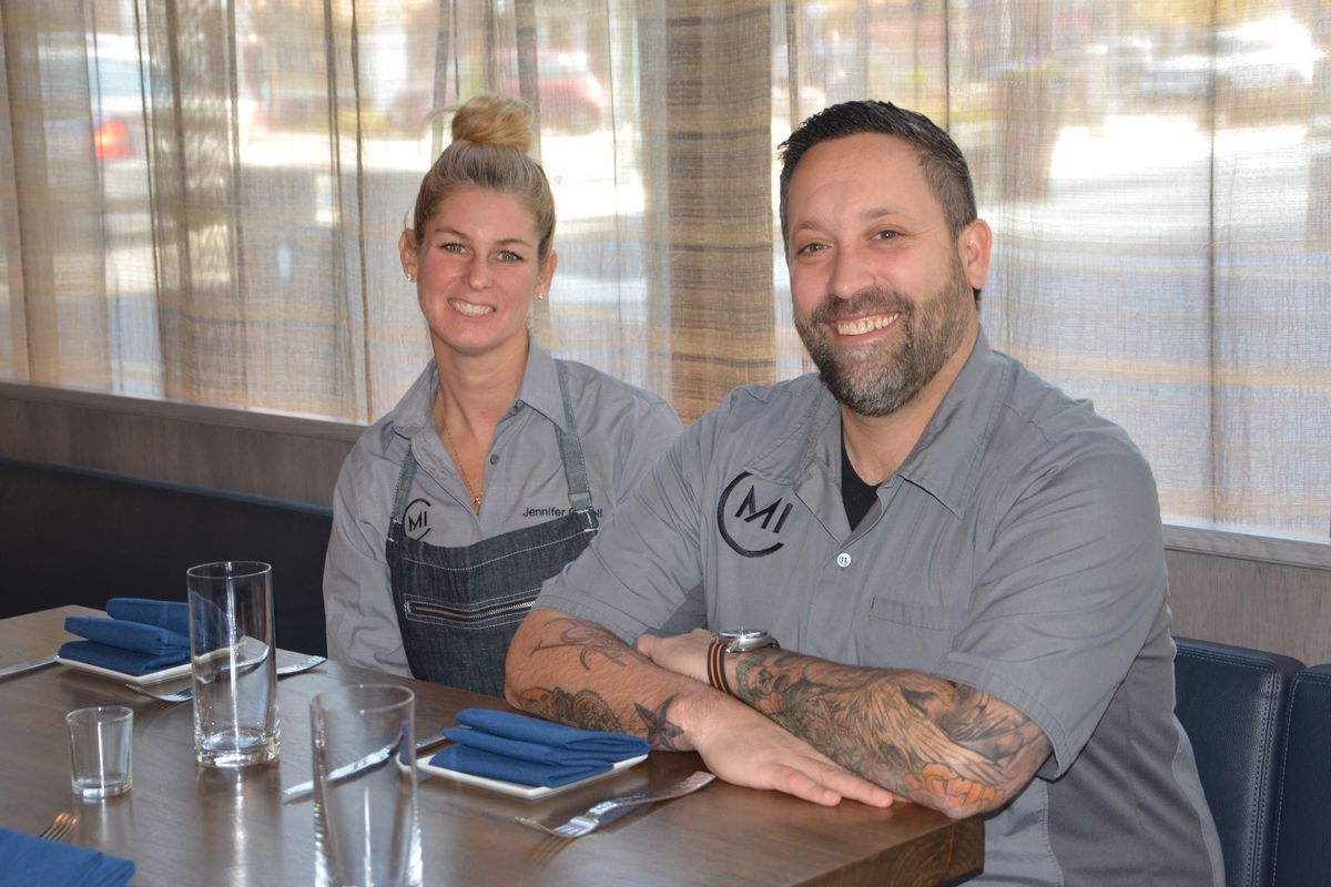 Jennifer Carroll and Mike Isabella at Requin