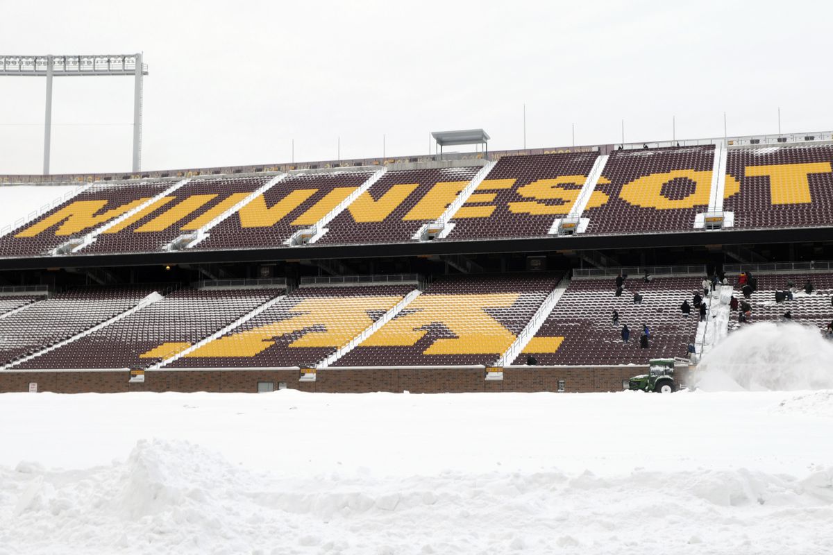 TCF Bank Stadium Prepares To Host Minnesota Vikings Game