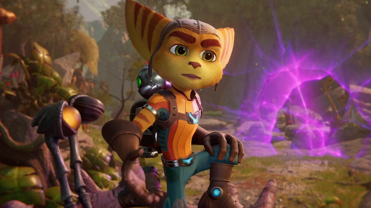 Ratchet looks off into the distance in a screenshot from ratchet and clank ps5