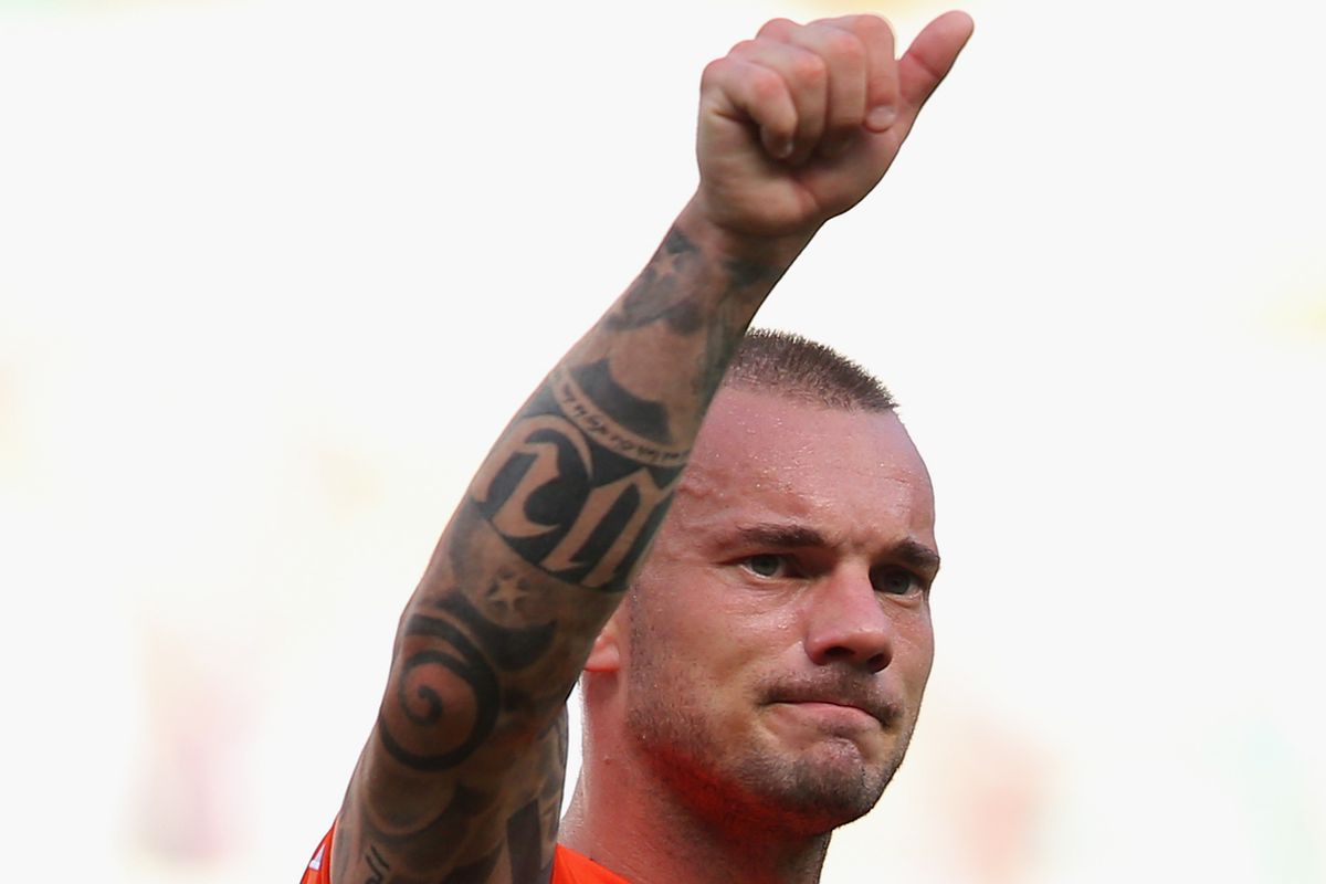 Wesley Sneijder, The Flying Dutchman (into the quarterfinals of the World Cup).