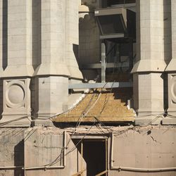 Renovation continues on the Salt Lake Temple in Salt Lake City on Saturday, Oct. 17, 2020.