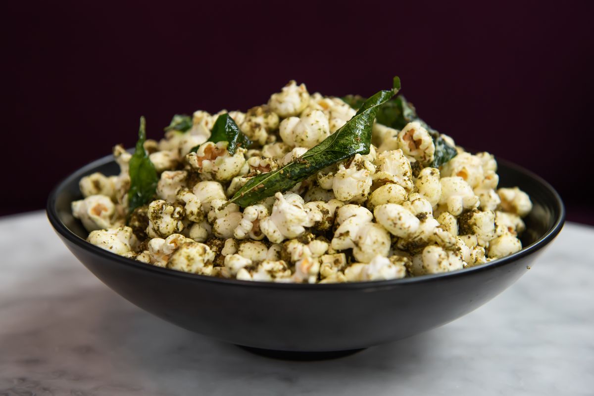 Masala popcorn from Bindaas Bowls &amp; Rolls