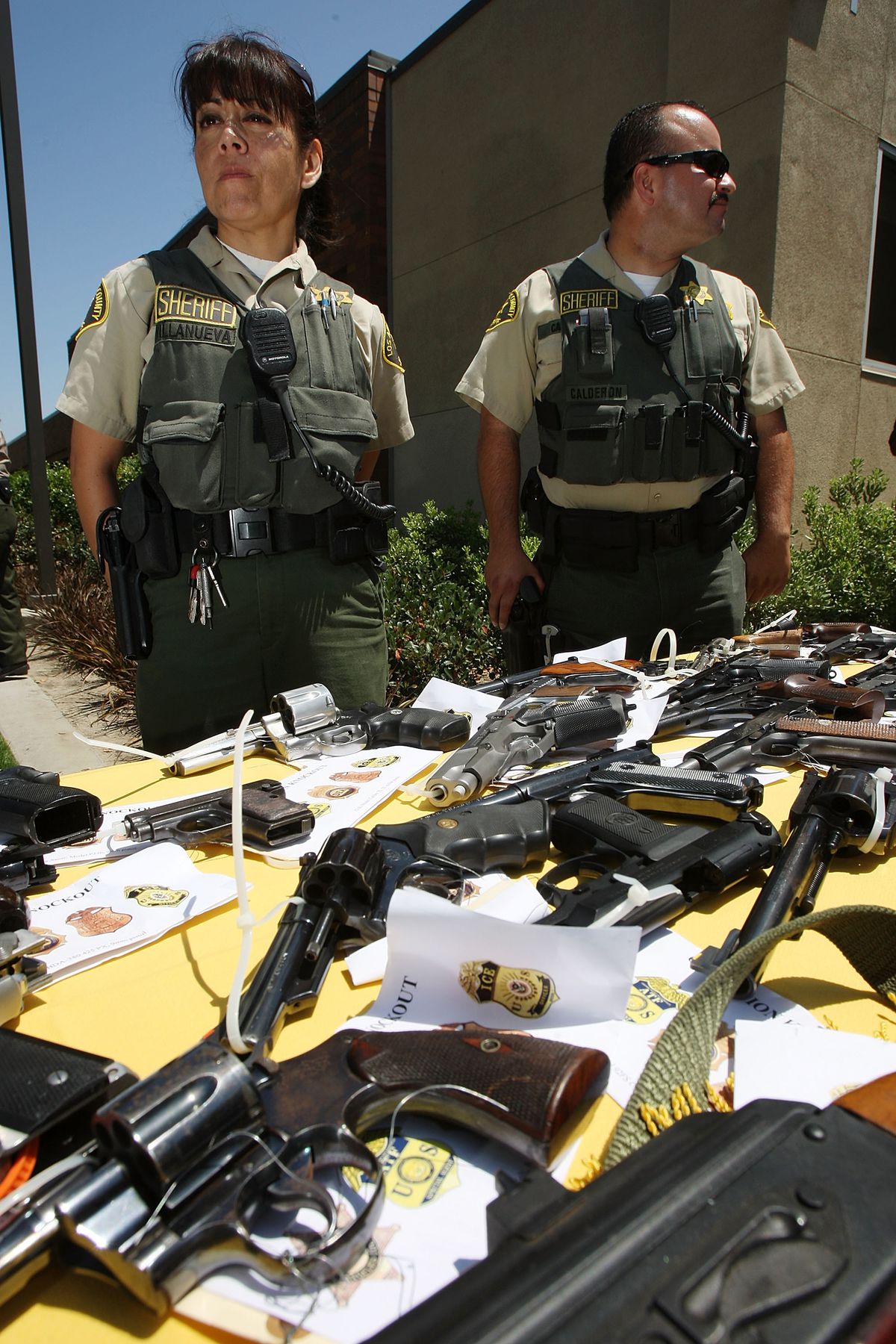 California law enforcement guns