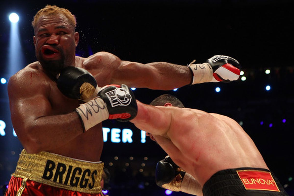 Despite suffering some serious injuries, Shannon Briggs says he's not in critical shape, and thanks fans for the outpouring of support after a tremendous display of heart against Vitali Klitschko. (Photo by Martin Rose/Bongarts/Getty Images)