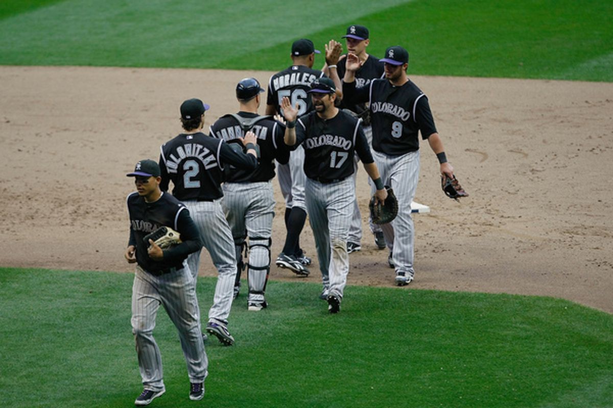Could the Colorado Rockies be the official MLB team of Crimson And Cream Machine in 2010? Cast your vote below. (Photo by Scott Boehm/Getty Images)