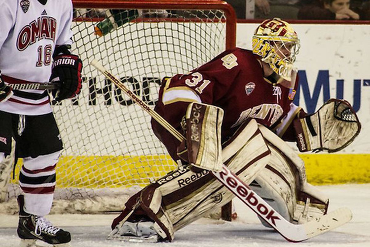 Evan Cowley could be the Cats' next starting goaltender. 