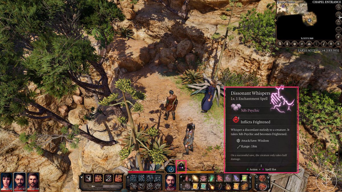 Baldur’s Gate 3 guide: Understanding the interface, HUD, icons, and minimap