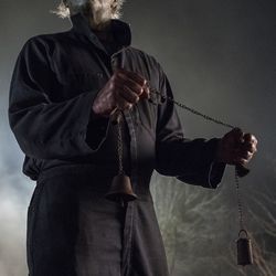 Masked killer Michael Myers (Jim Courtney) in "Halloween."
