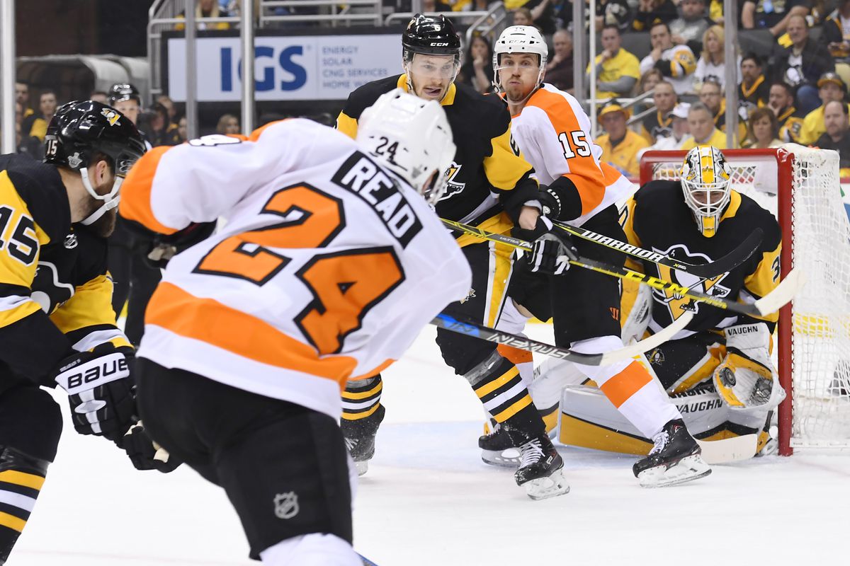 NHL: APR 20 Stanley Cup Playoffs First Round Game 5 - Flyers at Penguins