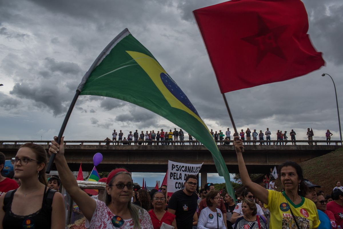 Protestors Rally Across Brazil Against Presidential Candidate Jair Bolsonaro