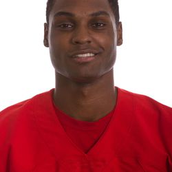 Aubrey Reed poses for his headshot. Reed was selected to participate in the College Gridiron Showcase, an event featuring senior players from all college football divisions.