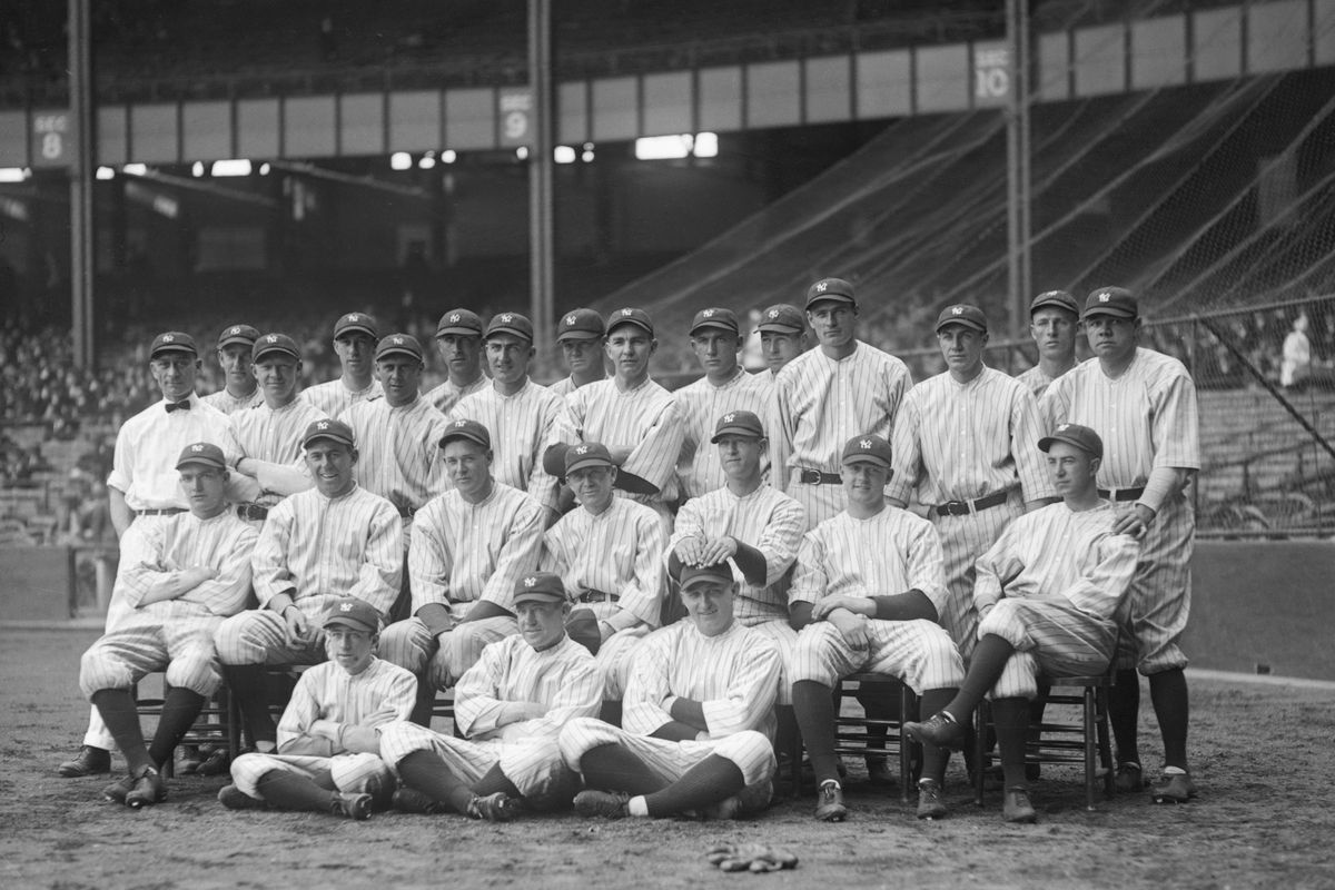 Group Portrait of New York Yankees