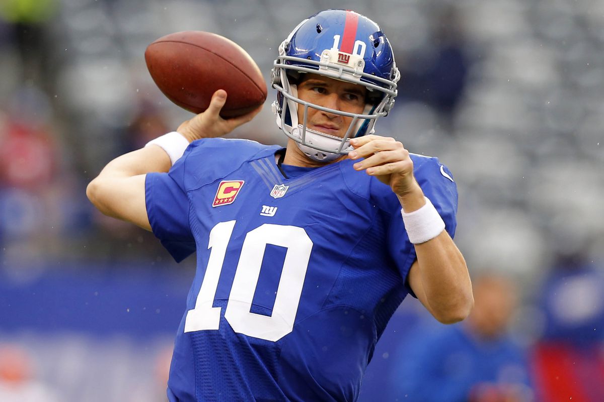 Eli Manning and the Giants host the Washington Redskins Sunday.