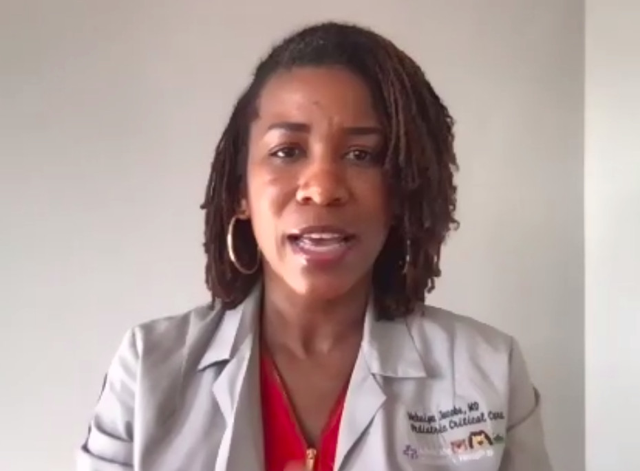 Dr. Nekaiya Jacobs, pediatric critical care physician at Advocate Children’s Hospital.