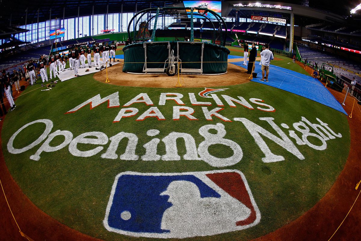 MIAMI, FL - APRIL 04:  An interior view during Opening Day between the Miami Marlins and the St. Louis Cardinals at Marlins Park on April 4, 2012 in Miami, Florida.  (Photo by Mike Ehrmann/Getty Images)